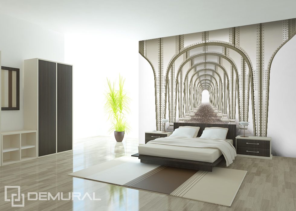 Tunnel symétrique Papier peint pour le chambres à coucher Papiers peints Demural