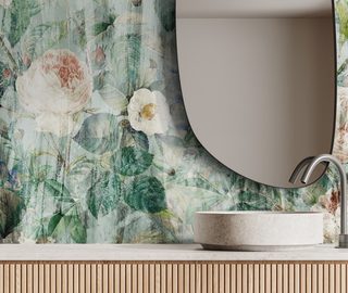 le charme discret dune prairie fleurie papier peint pour la salle de bain papiers peints demural